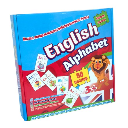 Пазлы детские Стратег English alphabet (eng.) (STR539)