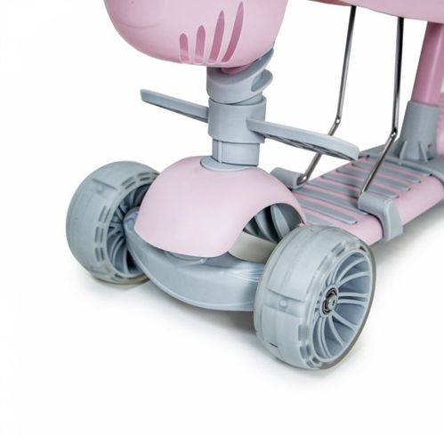 Самокат детский Scale Sports Smart Scooter 5 in 1 С бортиком розовый (836618788)