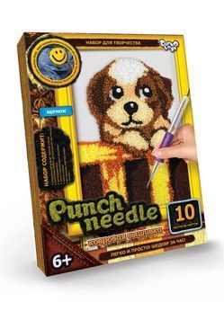 Килимова вишивка Danko Toys Punch Needle Цуценя (рос.) (PN-01-04)