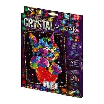 Набор для творчества Danko Toys CRYSTAL MOSAIC Нежный котик (CRM-02-02)