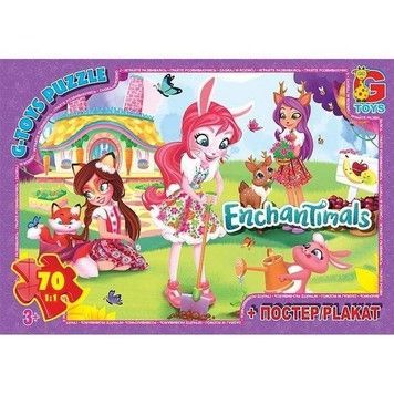 Пазлы G-Toys Enchantimals 70 эл (EA213)