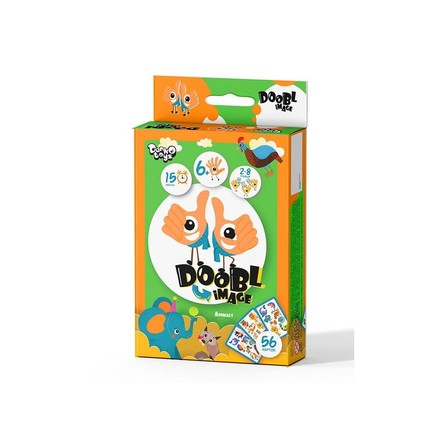 Игра настольная Danko Toys Doobl Image Animals Mini (укр) (DBI-02-03U)
