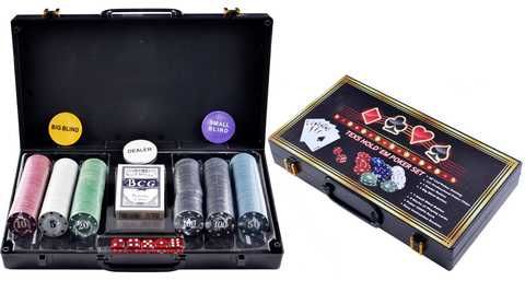Гра настільна покер у валізі 300 фішок 2 колоди (XQ12114)