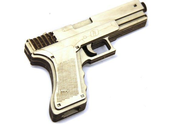 Механічний 3D пазл Handy Games Пістолет Glock 19 (HG-0037)