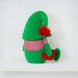 Мягкая игрушка Kidsqo гномик Санта с сердцем 32см зелёно-красный (KD625)