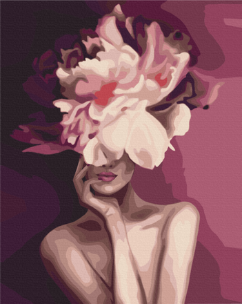 Картина для рисования по номерам Brushme Пурпурный цветок 40х50см (BS39230)