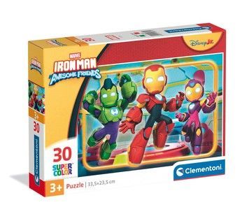 Пазл Clementoni SuperColor Залізна людина та його друзі 30 елементів (20839)