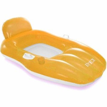 Плотик надувний INTEX з ручками Помаранчевий 163х104 см (56805YL)