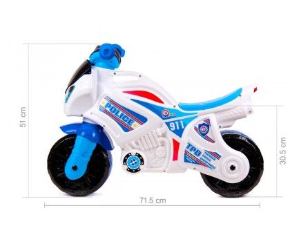 Беговел ТехноК Поліцейський мотоцикл двоколісний білий (TH5125)