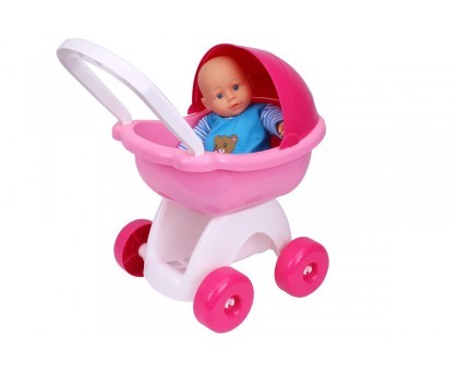 Іграшка дитяча ТехноК Візочок для ляльки рожевий (TH8256)