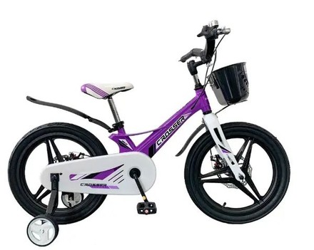 Велосипед двоколісний HUNTER Premium 16" магнієвий фіолетовий (HPM16VL)