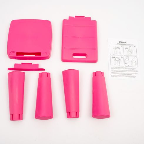 Стілець-табурет для дітей DOLONI трансформер рожевий 60 см (04690/3)