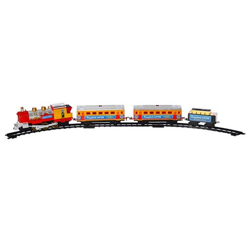 Железная дорога Голубой вагон с дымом 380см (7017/0615)