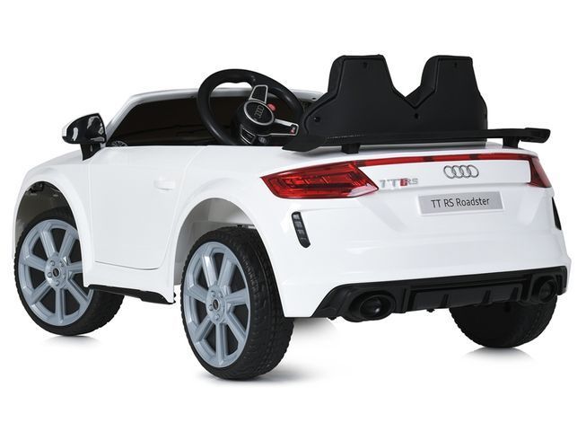 Электромобиль Audi с пультом управления со свето-звуковыми эффектами дверца открываются белый (M5012EBLR-1)