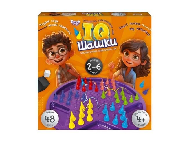 Настільна гра Danko Toys IQ Шашки логічна розвиваюча (IQCh-01)