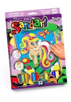 Набор для творчества Danko Toys Фреска из песка SandArt Пони (укр.) (SA-01-04)