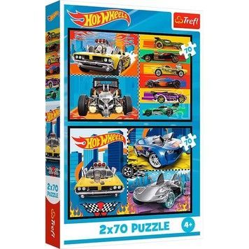 Пазли Trefl 2х70 Автомобілі Hot Wheels 140 ел (34442)