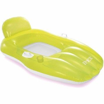 Плотик надувний INTEX з ручками Салатовий 163х104 см (56805GR)
