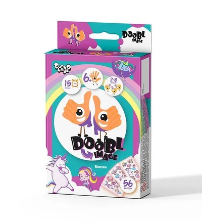 Игра настольная Danko Toys Doobl Image Unicorn Mini (укр) (DBI-02-04U)