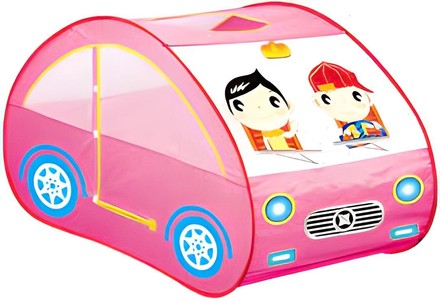 Намет дитячий машинка рожева 131х154х125 см (889-58В)