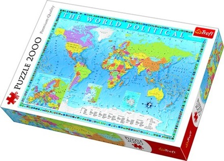 Пазлы Trefl Политическая карта мира 2000шт. (27099)