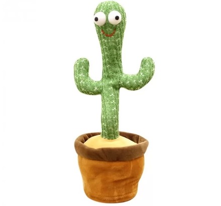 Интерактивная игрушка Dancing Cactus Танцующий и поющий кактус повторюшка (M49115)
