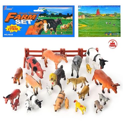 Ігровий набір свійських тварин Іграшкова ферма 22шт (H6600)