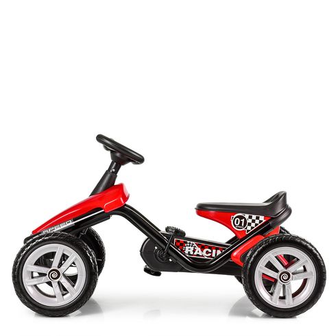 Картинг детский Bambi Велокарт металлический красный (4087E-3)