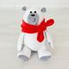 Мягкая игрушка Kidsqo медведь Маршмеллоу 20см белый (KD627)