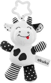 Подвеска AKUKU мягкая игрушка Коровка (A0471)