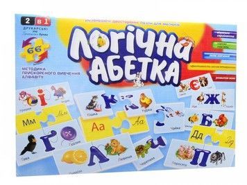 Пазли двусторонні Danko Toys Логічна абетка (DT66Asp-U)