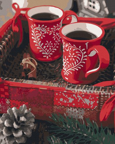 Картина для малювання за номерами Art Craft Різдвяна кава 50х40см (12133-AC)