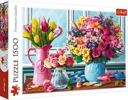 Пазли Trefl Квіти у вазах 1500шт. (26157)