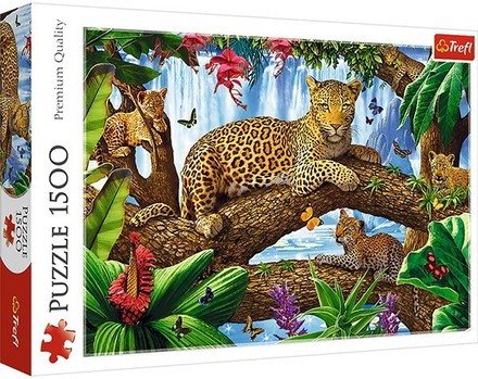 Пазли Trefl Леопарди на дереві 1500шт. (26160)