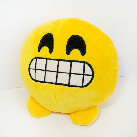 М'яка іграшка Weber Toys смайлик emoji зубастик 18см (WT622)