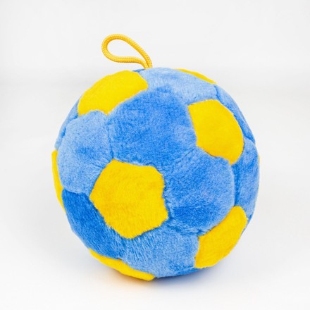 Мягкая игрушка Zolushka Мячик 21см голубо-желтый (1309)
