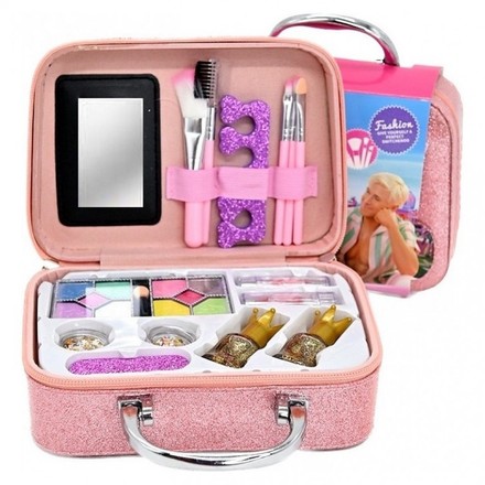 Косметика дитяча у валізі Barbie рожева (QH1001-9C)