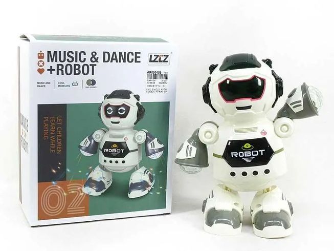 Танцюючий робот із звуковими і світловими ефектами та лазерними проекторами (6678-2GR)