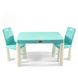 Набор детской мебели DOLONI Столик с двумя стульями мятный (04680/7)