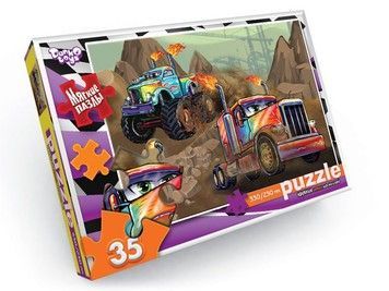 Пазли Danko Toys м'які великі деталі 35ел Монстр траки (S35-10-16)