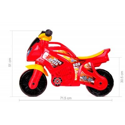 Мотоцикл-толокар ТехноК красный (TH5118)
