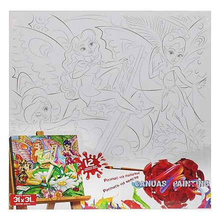 Картина роспись на холсте Danko Toys Феи художницы 31х31см (PX-07-07)
