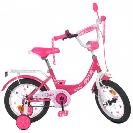 Велосипед двоколісний PROFI Princess SKD 75 16" малиновий (Y1614-1)