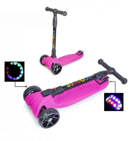 Самокат дитячий Scale Sport Scooter Smart складаний рожевий (368744681)