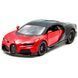 Игрушечная модель Kinsmart Bugatti Chiron Supersport 1:38 металлическая инерционная красная (KT5423WRD)