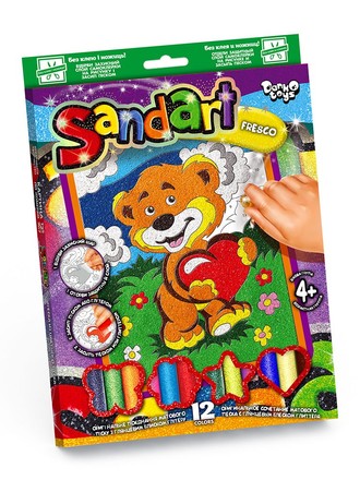Набір для творчості Danko Toys Фреска із піску SandArt Ведмедик (SA-02-09)