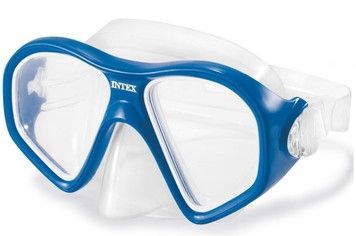 Маска INTEX для плавання і снорклінгу Reef Rider від 14 років, 59 см сині (55977BL)