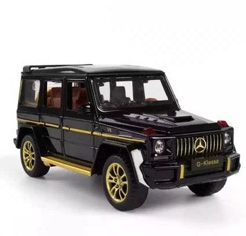 Іграшкова моделька АвтоСвіт Mercedes-Benz G65 1:32 металева, взаємодіючі елементи кузова, інерційна, чорна (AP-1853BC)