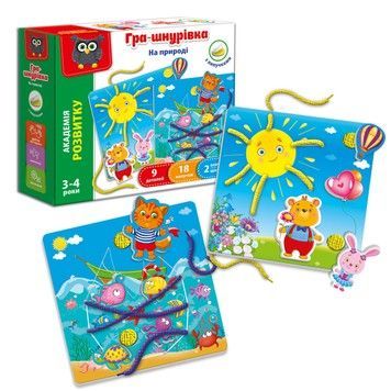 Игра развивающая Vladi Toys На природе на шнуровке (VT5303-10)