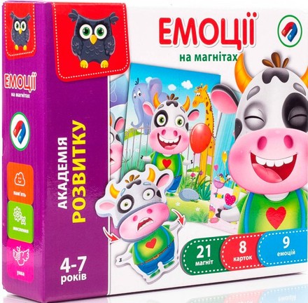 Гра розвиваюча Vladi Toys Емоції магнітна (VT5422-05)